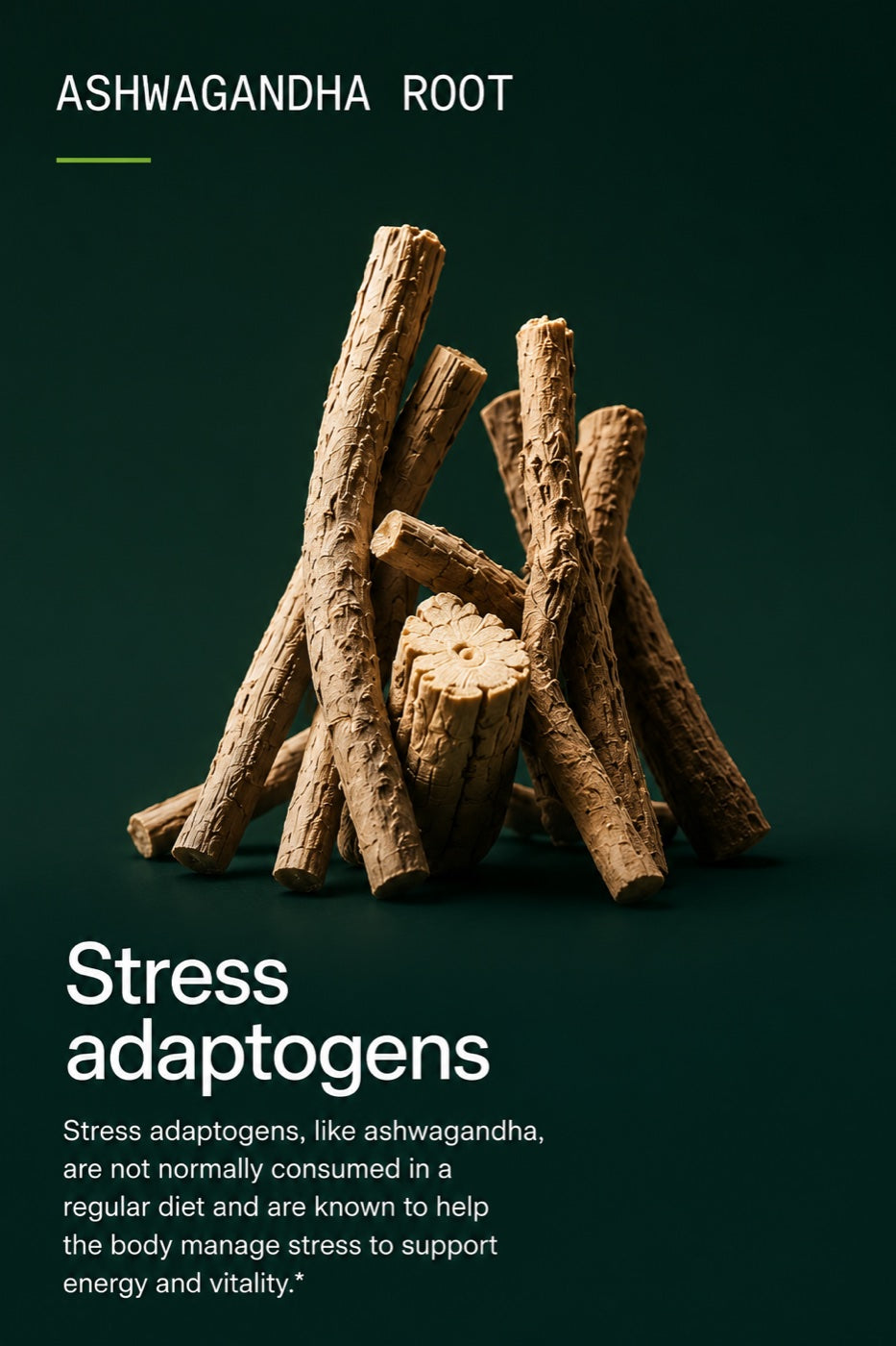 Ashwagandha root — stress adaptogens
