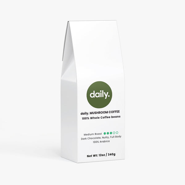 daily. MUSHROOM COFFEE